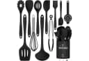 REDOM Kochbesteck-Set 12-tlg. Schwarz Silikon Antihaft Bild 2
