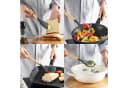 OKWISH Kochbesteck-Set 12-tlg. Silikon & Holz Grau Bild 3