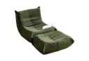 MODFU Sitzsack Sofa Einzelsofa Wohnzimmer Teddyfleece Grün Bild 2