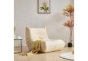 MODFU Sitzsack Sofa Beige Teddyfleece Einzelsofa Bild 3