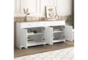 MODFU Sideboard Landhausstil 160cm Weiß Eiche-Nachbildung Bild 5