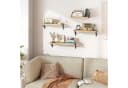 OKWISH Wandregal 4er Set Massivholz Beige Bild 1
