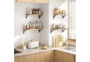 OKWISH Wandregal 4er Set Massivholz Beige Bild 3