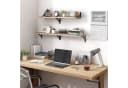 OKWISH Wandregal 4er Set Massivholz Beige Bild 5