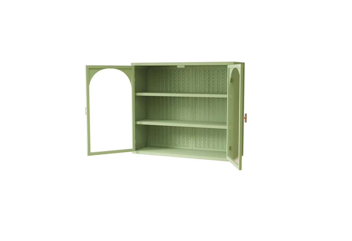 OKWISH Hängeschrank mit Glastüren und 3 Ebenen - Bild 2