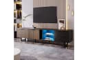 MODFU TV-Schrank Schwarz Marmoroptik LED-Beleuchtung Bild 1