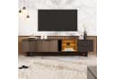 MODFU TV-Schrank Schwarz Marmoroptik LED-Beleuchtung Bild 2