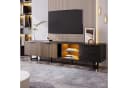 MODFU TV-Schrank Schwarz Marmoroptik LED-Beleuchtung Bild 4