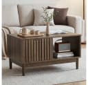 BBWL Couchtisch 80 cm Massivholz Schublade Modern Bild 2