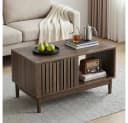 BBWL Couchtisch 80 cm Massivholz Schublade Modern Bild 5