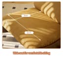 BBWL Schaukelstuhl mit Gleitfunktion Cordstoff Massivholz Bild 5