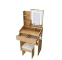 BBWL Schminktisch mit LED Spiegel, Hocker & Stromanschluss Bild 3