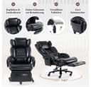 BBWL Drehstuhl XXL Chefsessel Massage Heizung PU-Leder Bild 4