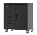 BBWL Werkzeugschrank Metall Rollbar Abschließbar Schwarz Grau Bild 1