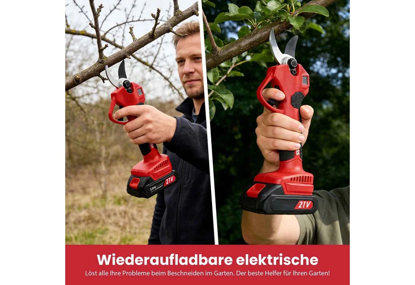 BBWL Akku-Astschere 300W mit 3 Schnittgrößen - Bild 3