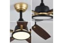 BBWL Deckenventilator LED mit App-Steuerung, dimmbar, 6 Stufen, Timer, 110-240V Bild 4