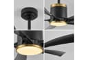 BBWL Deckenventilator LED mit App-Steuerung, dimmbar & Timer Bild 4