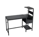 BBWL Computertisch mit Steckdosen USB Gaming Schreibtisch Schwarz Bild 2