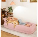 BBG Klappbett Rosa 5-fach verstellbar Cordstoff Bild 2