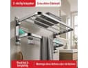 BBG Handtuchhalter Edelstahl 304 58 cm klappbar silber Bild 1
