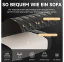 BBWL Gaming-Stuhl PVC Leder Ergonomisch mit Fußstütze Schwarz Bild 5