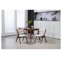 BBWL Klappstuhl mit Polster 2er Set Beige Samt Holz Bild 3