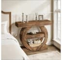 BBWL Konsolentisch Landhausstil Braun mit 3 Regalen Bild 3