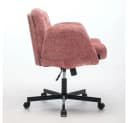 BBWL Chenille Drehstuhl Rosa mit Klapparmlehnen & Höhenverstellung Bild 5