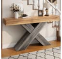 BBWL Konsolentisch X-Beine Braun Holzoptik Bild 3