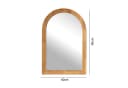 BBWL Gewölbter Wandspiegel aus massivem Holz mit Sicherheitsglas Bild 5