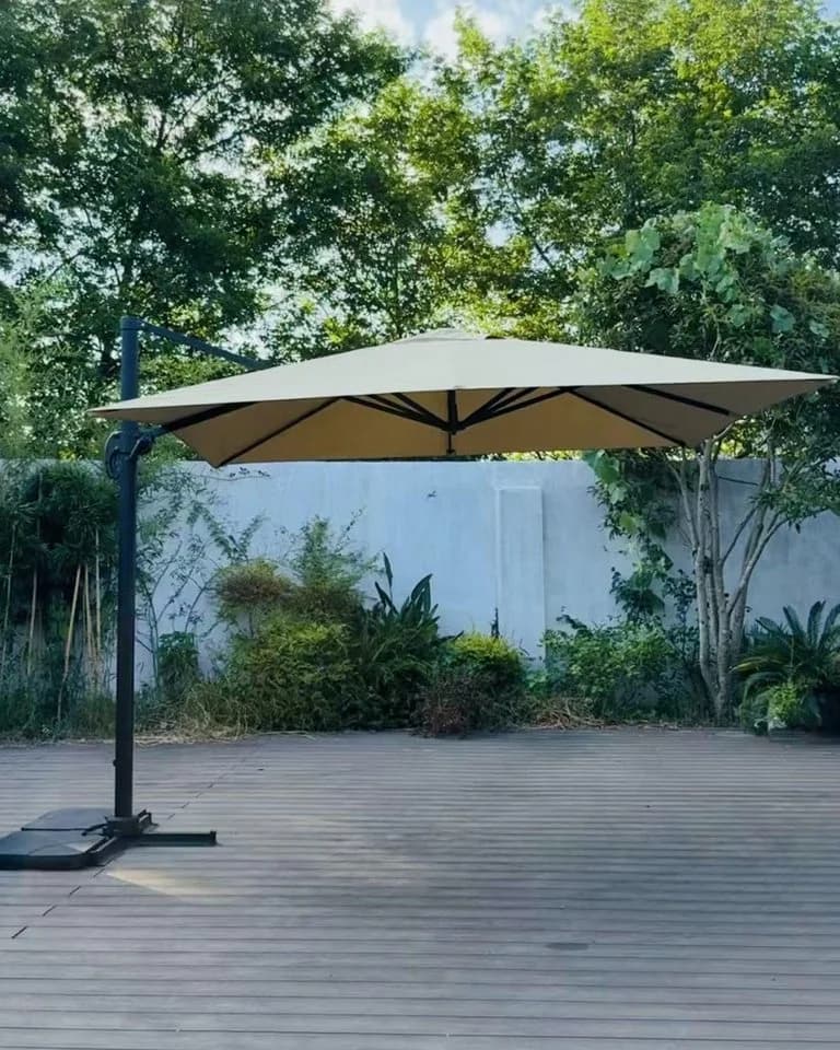 BBWL Sonnenschirm 3x3m Ampelschirm mit 360° Drehfunktion - Bild 2