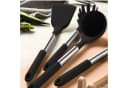 OKWISH Kochbesteck-Set 12-tlg. Silikon & Edelstahl Schwarz Bild 5