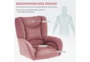 OKWISH Velvet Drehstuhl Rosa Gold Höhenverstellbar Bild 5