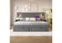 OKWISH Polsterbett 180x200 cm mit Leselicht und USB Bild 5
