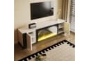 OKWISH Lowboard TV-Schrank mit Dekorativem Elektrokamin Hochglanz Bild 1