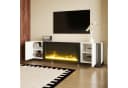 OKWISH Lowboard TV-Schrank mit Dekorativem Elektrokamin Hochglanz Bild 3