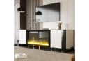 OKWISH Lowboard TV-Schrank mit Dekorativem Elektrokamin Hochglanz Bild 5