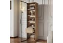 OKWISH Vitrine Badezimmerschrank mit LED-Lichtleiste und Glastür Bild 4