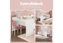 OKWISH Kinderbett mit Schreibtisch und Stauraum Weiß Bild 3