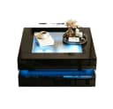 BBWL Couchtisch mit LED-Beleuchtung und 3 Schubladen Schwarz Glas Bild 1