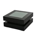 BBWL Couchtisch mit LED-Beleuchtung und 3 Schubladen Schwarz Glas Bild 3