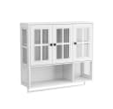 BBWL Hängeschrank 3 Türen Glasfront Weiß Modern Bild 1