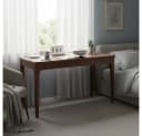 BBWL Schreibtisch mit Schubladen Walnuss Massivholz Mid-Century Bild 4
