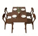 BBWL Esszimmerstuhl 2er Set Massivholz Mid-Century Walnuss Bild 1