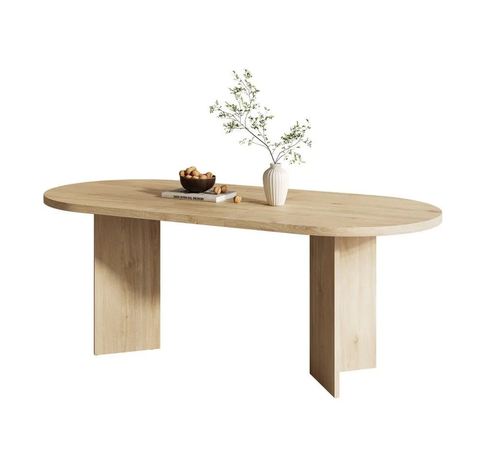 BBWL Esstisch 200x90cm MDF Eiche Modern
