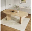 BBWL Esstisch 200x90cm MDF Eiche Modern Bild 2