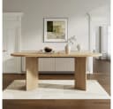 BBWL Esstisch 200x90cm MDF Eiche Modern Bild 3