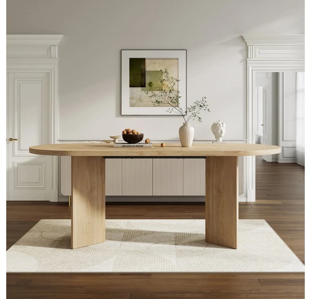 BBWL Esstisch 200x90cm MDF Eiche Modern - Bild 3