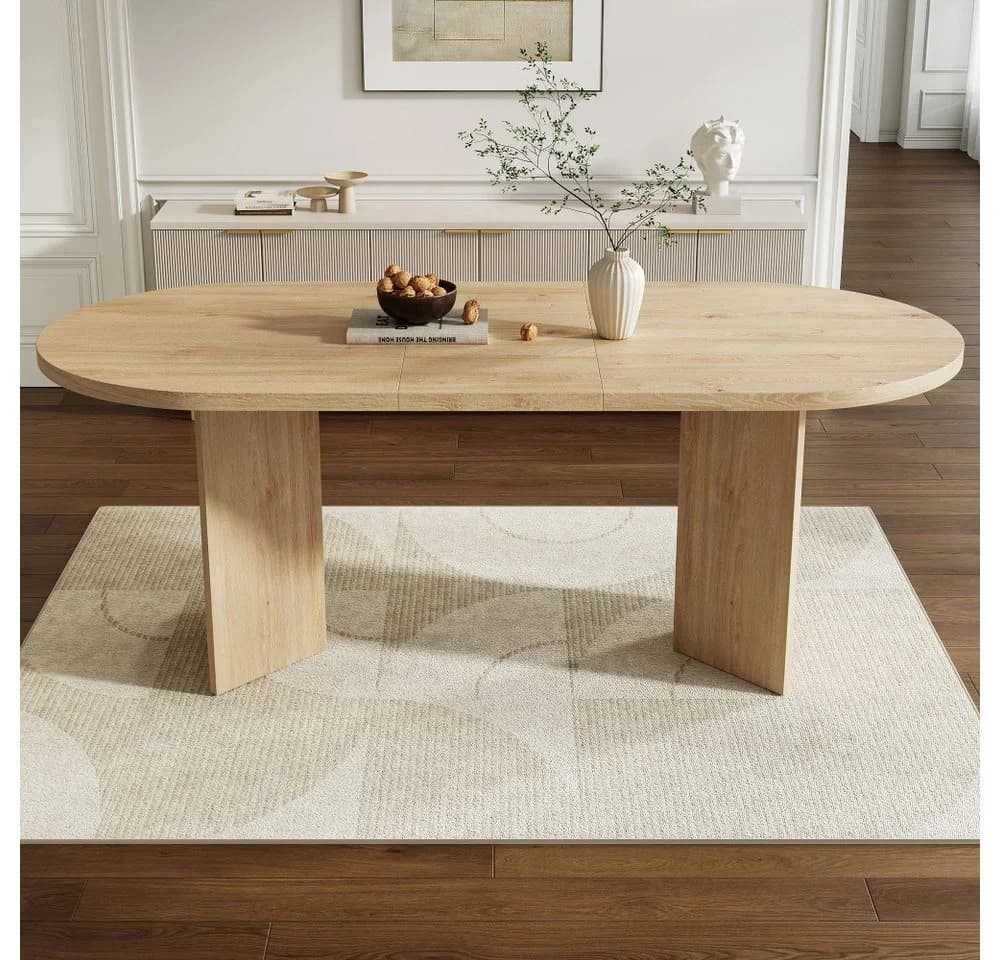 BBWL Esstisch 200x90cm MDF Eiche Modern - Bild 4
