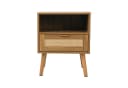 BBWL Nachttisch Rattan 1 Schublade Massivholzbeine Bild 1
